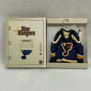 Vintage 90s St. Louis Blues NHL Hockey Locker Star Hangers Small Ceramic Jersey